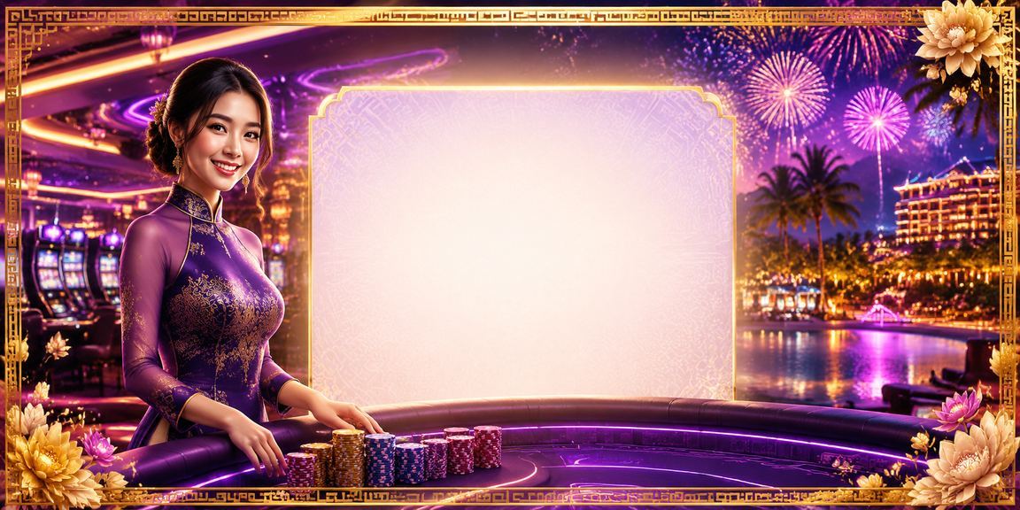 Trò chơi casino sòng bài Phú Quốc rực rỡ ánh sáng neon
